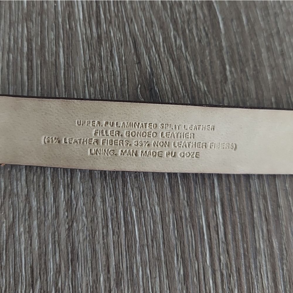 INC International Concepts Brown Belt with Silver Chain Detail XL - Picture 4 of 6
